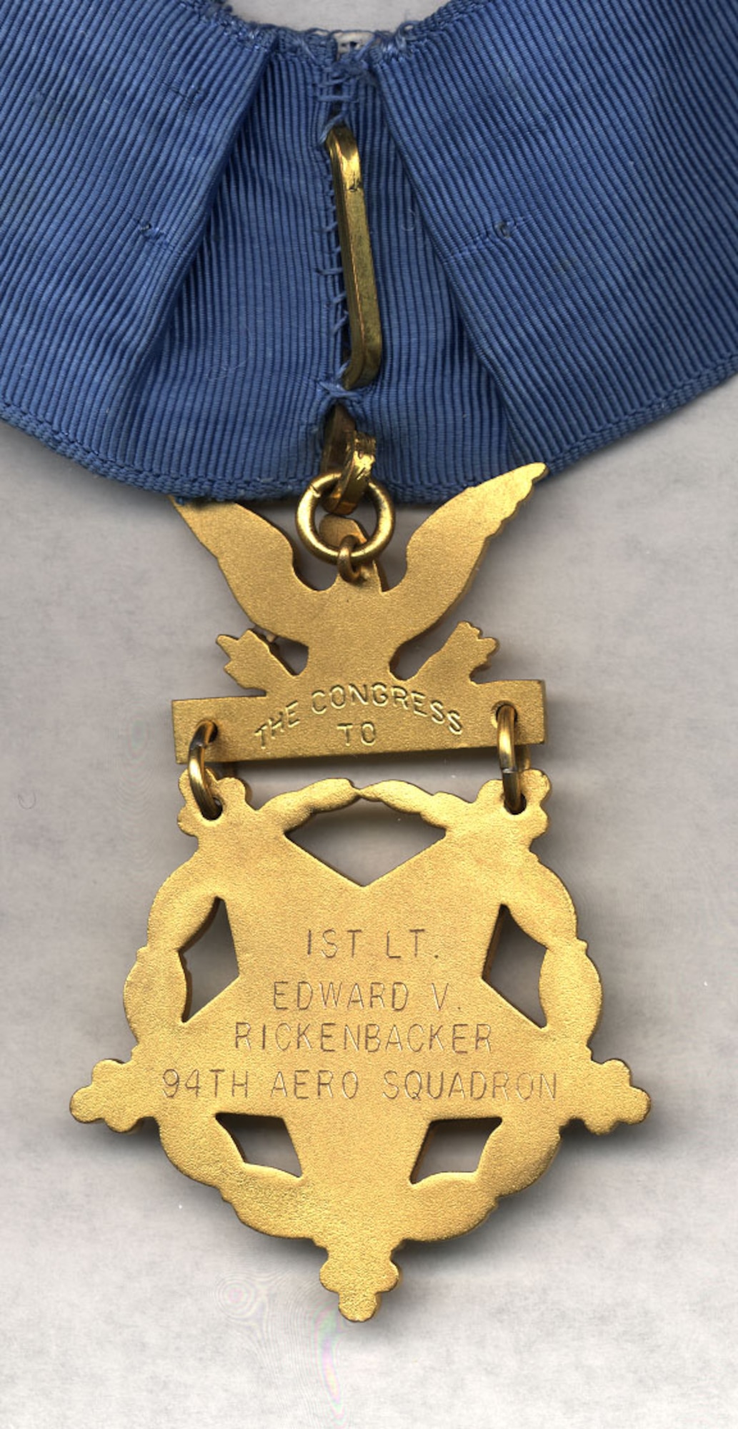 Capt. Eddie Rickenbacker Medal of Honor. (U.S. Air Force photo)