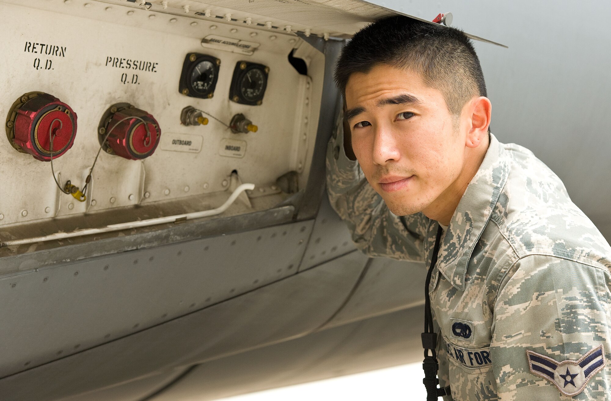 Airman 1st Class Robert Otsubo, Airman of the Week May 18, 2012.  (U.S. Air Force photo by Roland Balik)