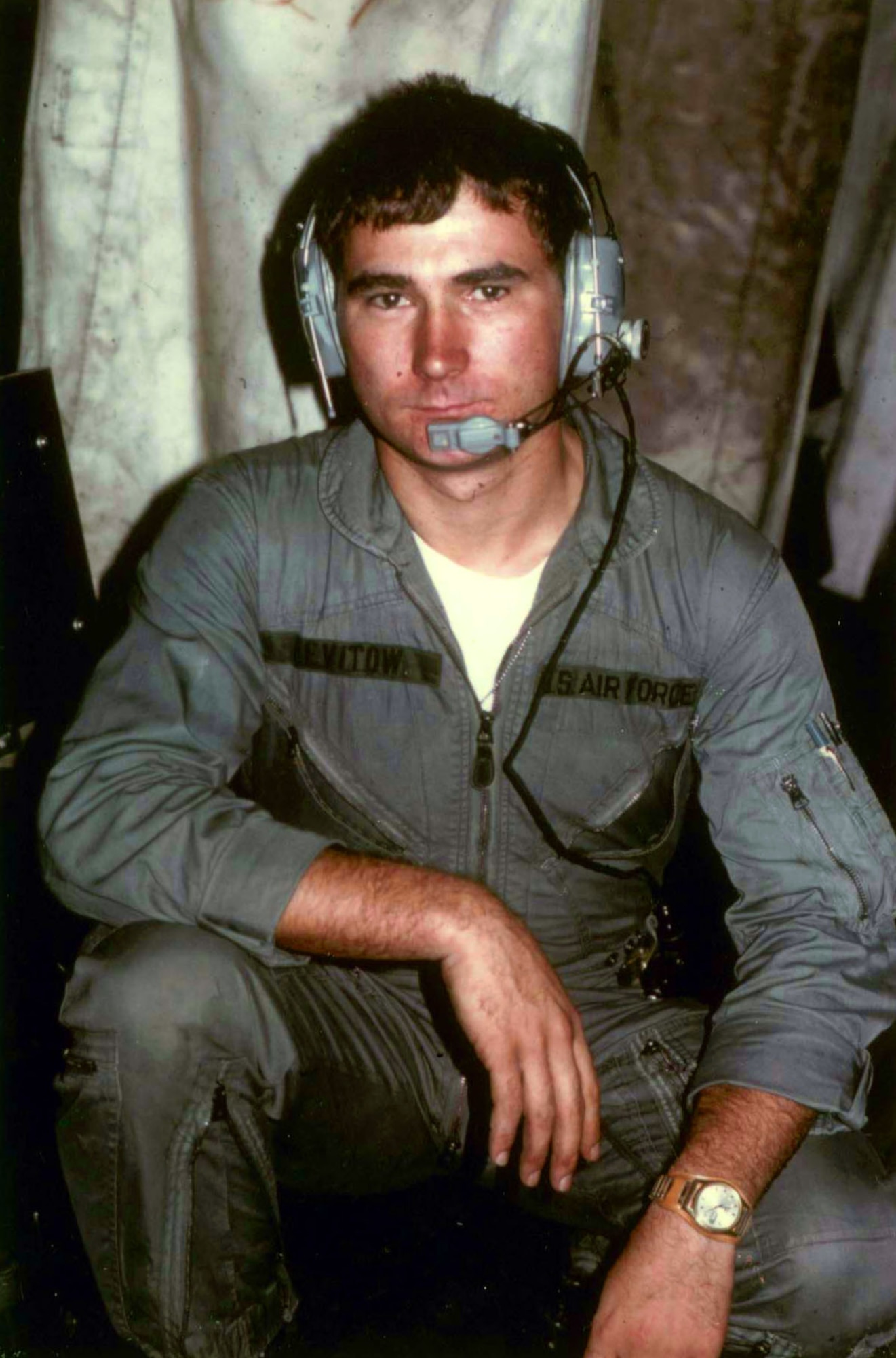 Airman 1st Class John Levitow in an AC-47. (U.S. Air Force photo)