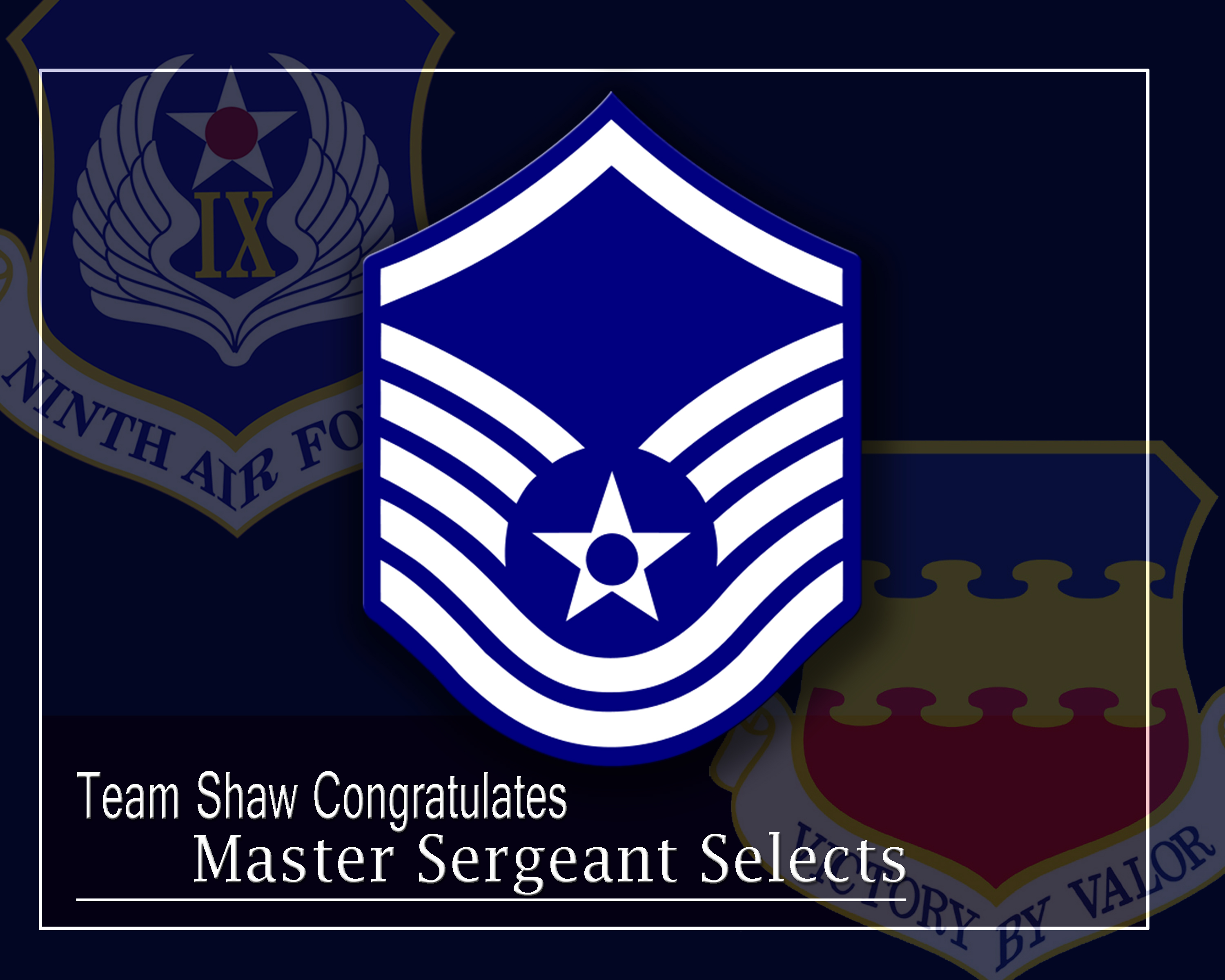 AF announces new Team Shaw master sergeants > Shaw Air Force Base