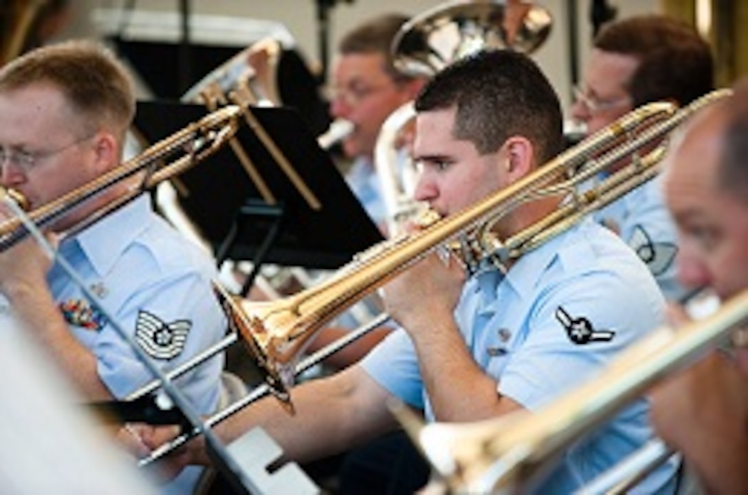 The 531st Air Force Band performs in concert.