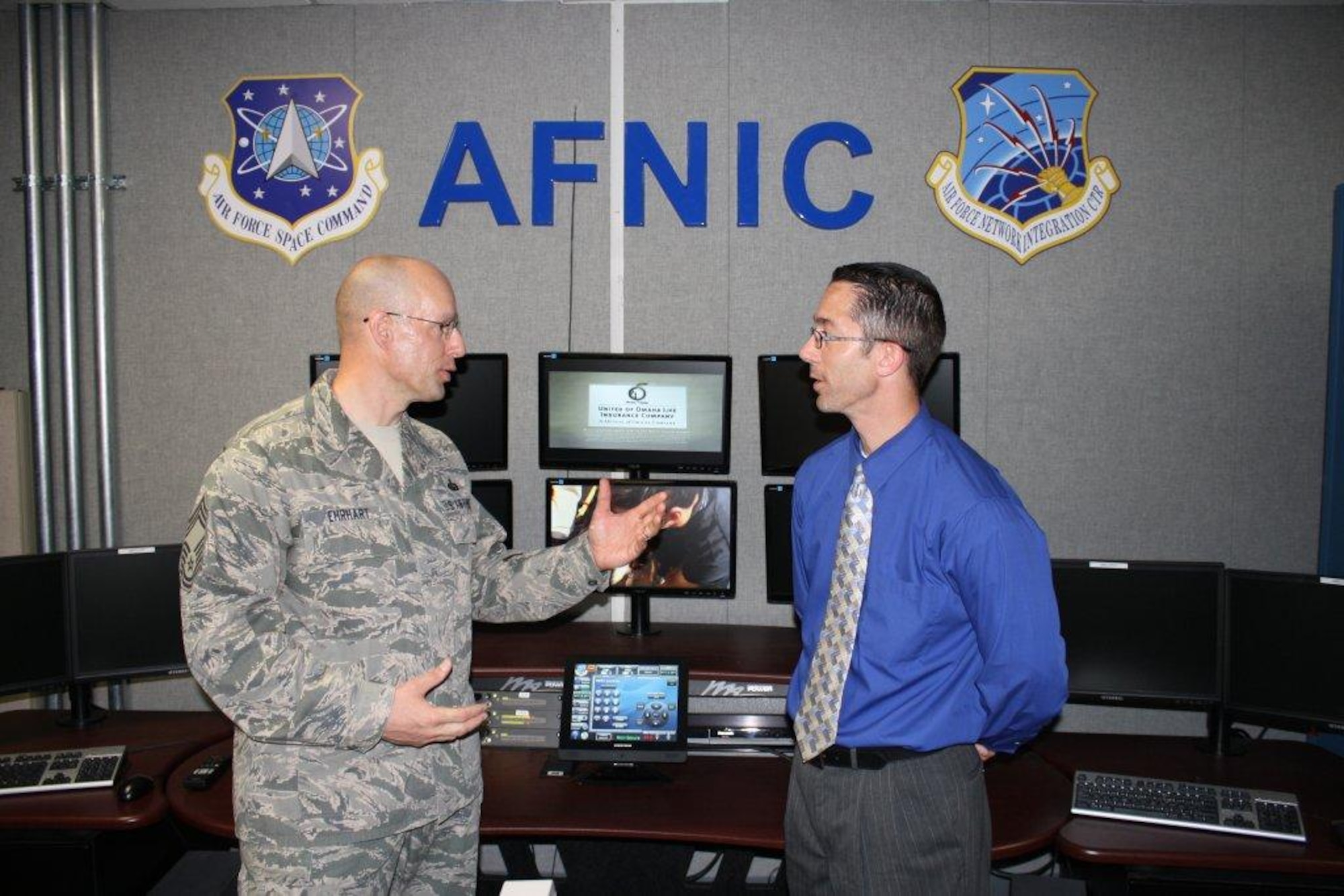 SCOTT AIR FORCE BASE, Ill. – Welcome Chief Master Sgt. Robert "Bob" Ehrhart, our new AFNIC Superintendent! He replaces Chief Master Sgt. Terry Anderson, who will PCS in July. Ehrhardt comes to us from Schriever AFB, Colo., where he served as the superintendent of the Space Innovation and Development Center (SIDC). Welcome to the AFNIC family!