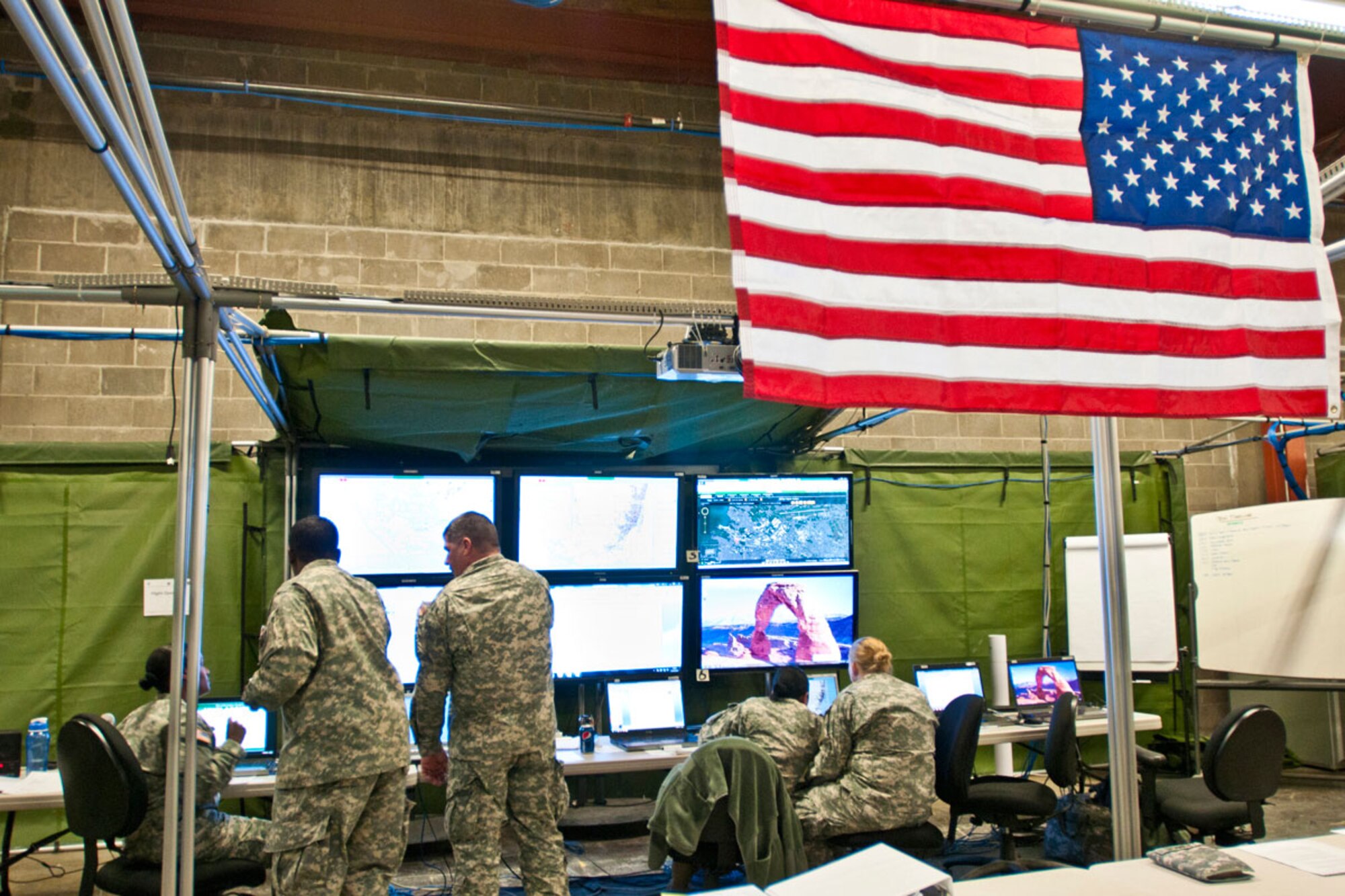 Soldiers with the 2nd Battalion, 228th Aviation Regiment, prepare themselves for annual training at JBER Monday. This year’s annual training exercise was the first time the battalion’s four companies – Headquarters and Headquarters Company, A Co., B Co., and C Co. – have trained together. (U.S. Army photo/Spc. Dalton Smith)