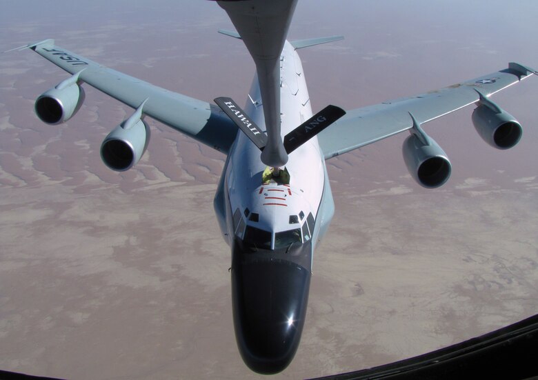 The RC-135V/W Rivet Joint reconnaissance aircraft supports theater and national level consumers with near real time on-scene intelligence collection, analysis and dissemination capabilities. 
