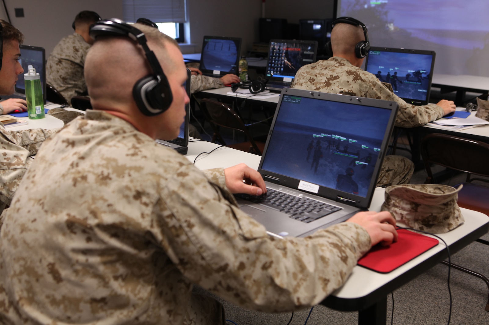 Small Unit Leaders plan, brief and lead their own missions. Marines communicate with one-another through voice over a digital network.  Following simulated scenarios, small unit leaders evaluate their unit’s performance and conduct a detailed debrief, aided by DVTE’s unique After Action Review Functionality.