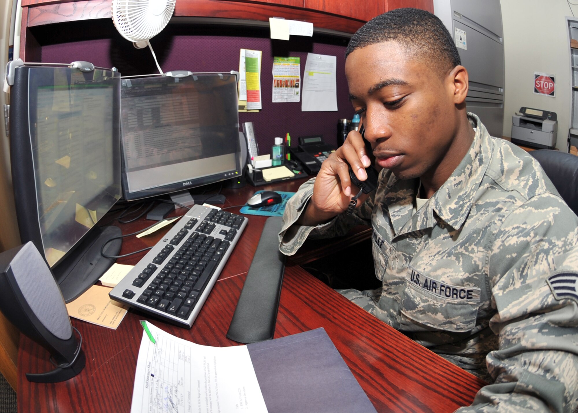 Staff Sgt. Isaac L. Somerville, 51st Fighter Wing, Knowledge Operation Management Journeyman (U.S. Air Force photo/Staff Sgt. Craig Cisek)