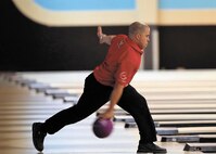 Randy Lightsey, a senior master sergeant from Yokota Air Base, Japan,  competes during the Armed Forces Bowling Tournament held May 15-18 at the Joint Base San Antonio-Lackland Skylark Bowling Center. Lightsey was a member of the men’s team that placed first in the team challenge competition. (U.S. Air Force photo/Antonio Morano)
