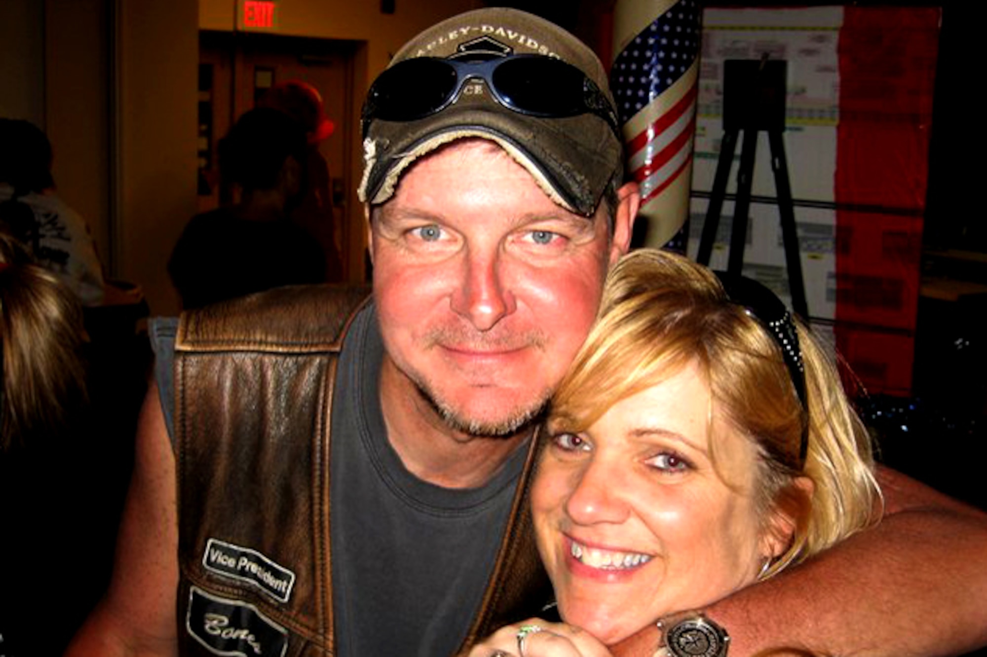 Tyler and Carolyn Cowherd, friends of Air Force Col. Dana Morel, in Springfield, Va., in April 2011. Tyler was killed and Carolyn was seriously injured in a motorcycle wreck in July 2011. Morel now speaks out about the need for car and truck drivers to be more cautious around motorcyclists. (Courtesy photo)  
