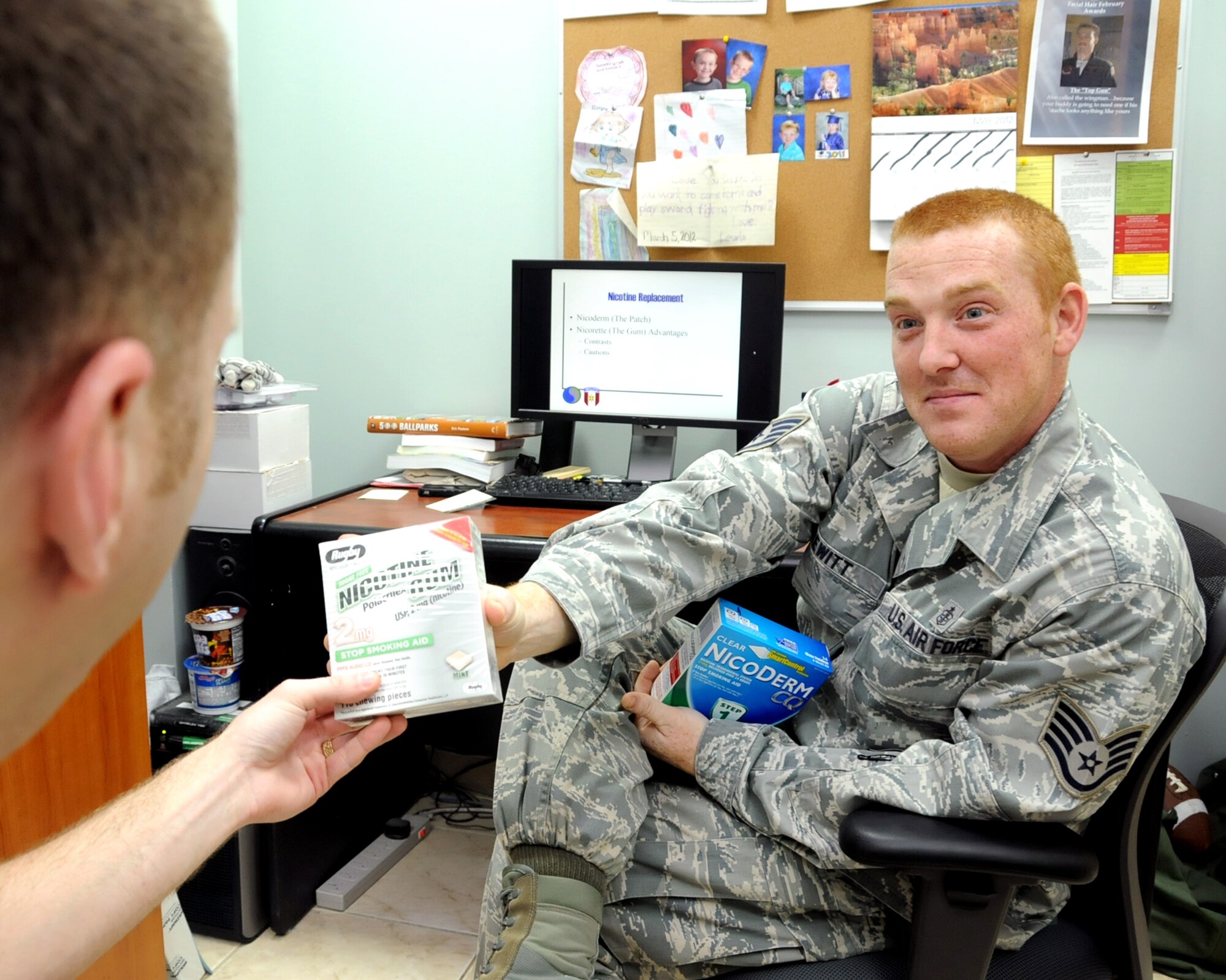 U.S. Air Force Staff Sgt. Jonas Prewitt, 386th Expeditionary Medical Group Mental Health Clinic technician, is the 386th Air Expeditionary Wing's Rock Solid Warrior for May 25, 2012. Prewitt is deployed from the96th Medical Operations Squadron, Eglin Air Force Base, Fla. (U.S. Air Force photo/Staff Sgt. James Lieth)