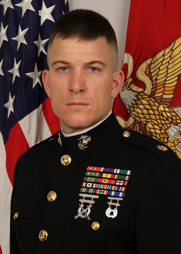 Maj. Geoffry M. Hollopeter, commanding officer, Recruiting Station Indianapolis, 9th Marine Corps District.