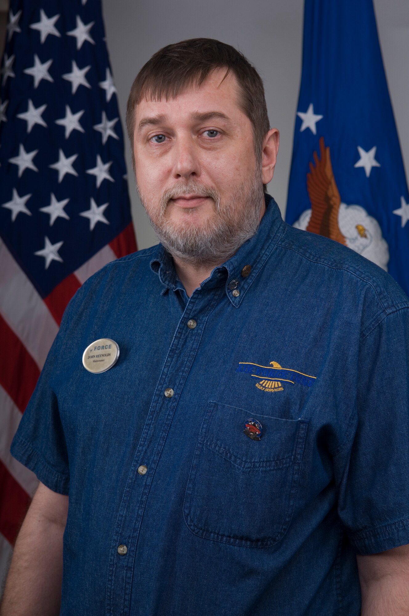 GRISSOM AIR RESERVE BASE, Ind. -- John Reynolds, 434th Force Support Squadron lodging maintenance worker, was named the 434th ARW Non-appropriated Fund Civilian Non-supervisor of the Year recently at Grissom. Reynolds was recognized for successfully maintaining and improving Grissom's lodging services. (U.S. Air Force photo/Tech. Sgt. Mark R.W. Orders-Woempner)  