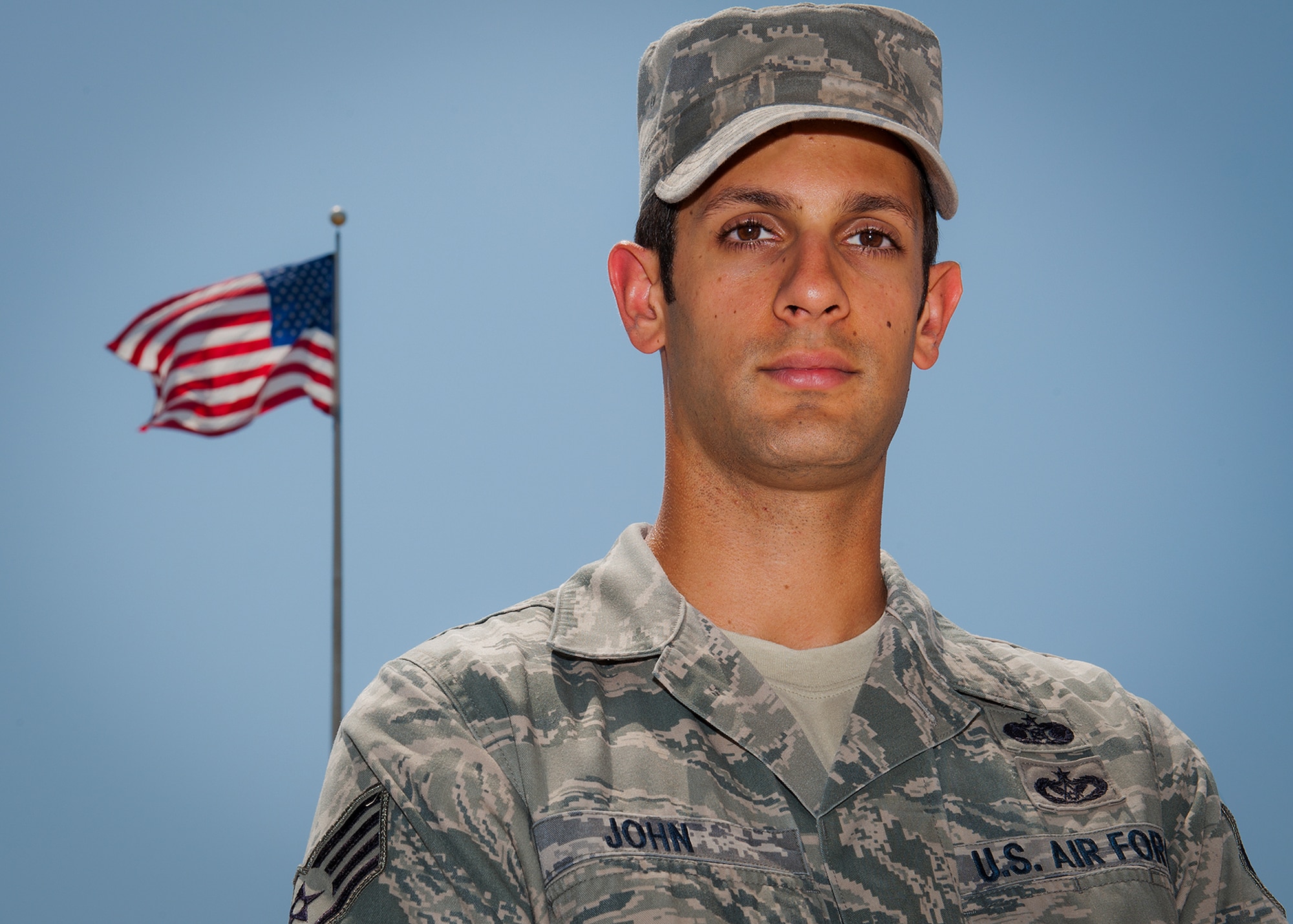 Congratulations to Staff Sgt. Jacob John, of the 96th Civil Engineer Squadron, on being selected to attend Officer Training School at Maxwell Air Force Base, Ala.  He was one out of 283 chosen for 2012.  (U.S. Air Force photo/Samuel King Jr.)