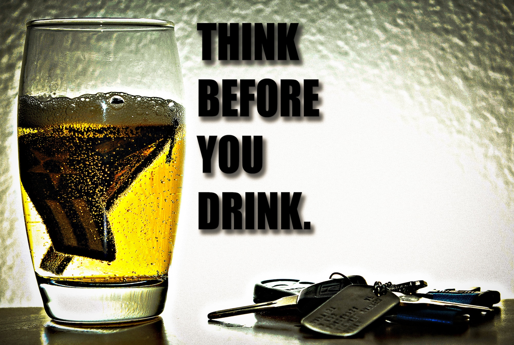 GOODFELLOW AIR FORCE BASE, Texas-- From doing a task the first time to something done consistently for years, thinking through it and working around risks is possible, but when alcohol is added, the outcome could turn into something altogether different. (U.S. Air Force illustration/Airman 1st Class Michael Smith)