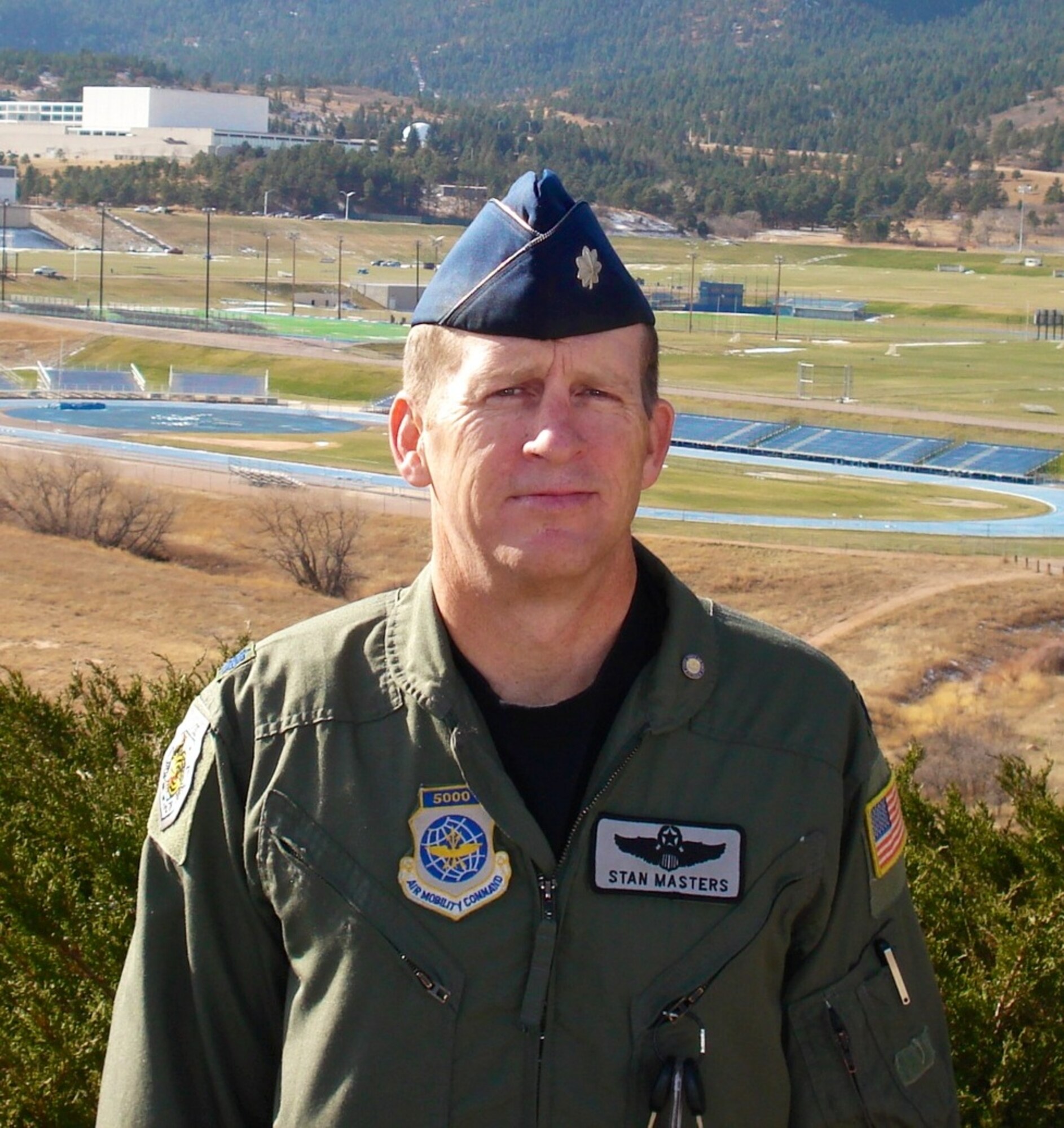 Lt. Col. Stanley T. Masters, 432nd Wing Operations Center MQ-1B pilot and mission director, poses during a visit to the U.S. Air Force Academy, Colorado Springs, Colo. He recently lost a battle to cancer on Oct. 28, a memorial service in his honor is scheduled for 10 a.m. Nov. 5, at St. Francis of Assisi Catholic Church in Henderson, Nev. He is survived by his wife and four children.(Courtesy Photo)