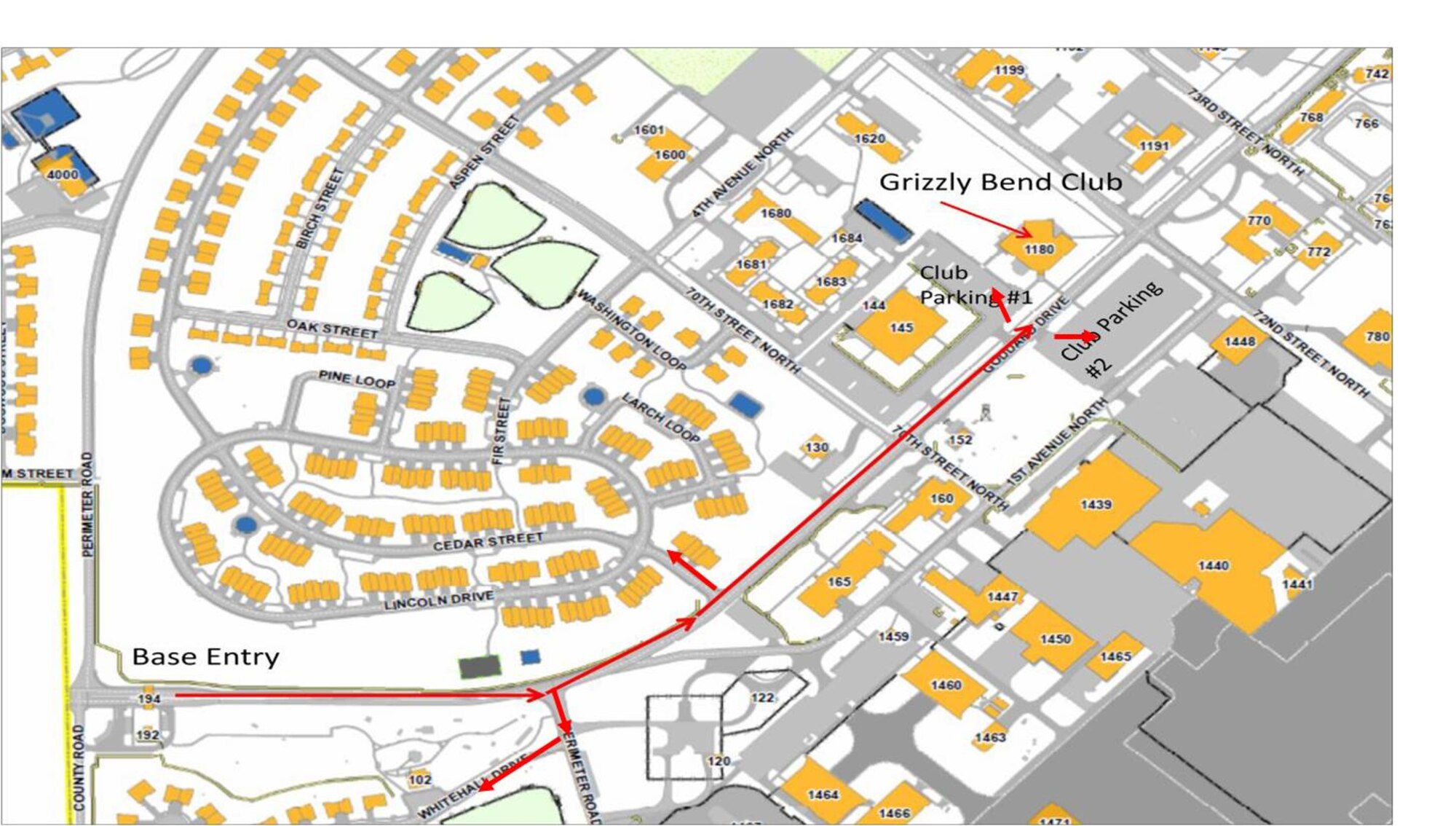 This map shows the designated routes for traffic during the Korean/Vietnam veterans welcome home on Nov. 10.