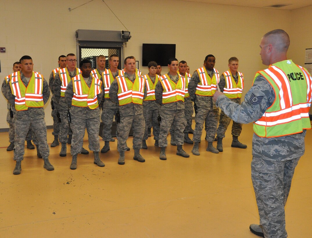 Members of the 45th Security Forces Squadron's Pumpkin Patrol.  