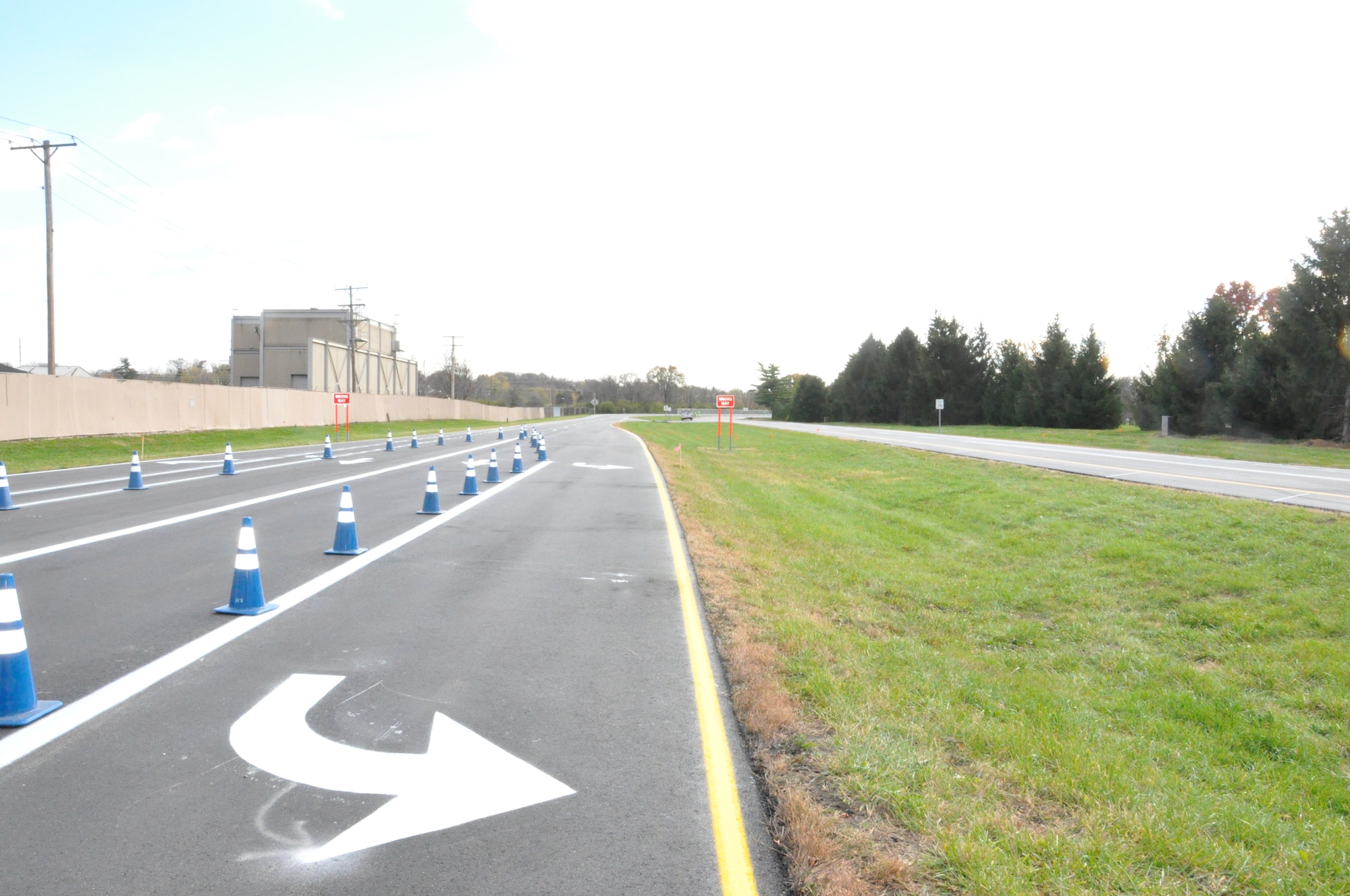 Traffic exiting Kittyhawk can now travel through Gate 8A or make a left toward Gate 9A or the new Spruce Way connector.        