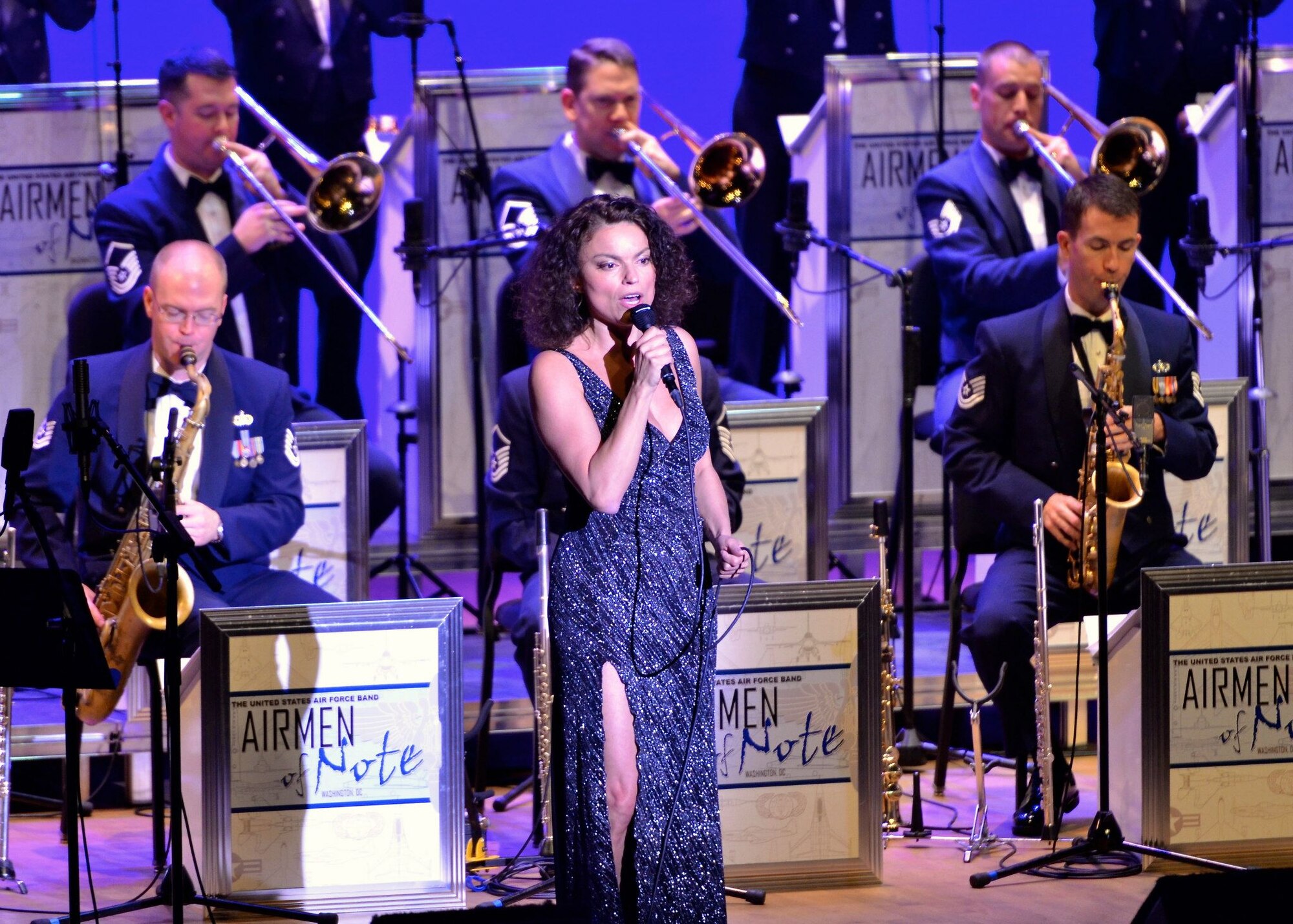 Guest Artist Robert Gambarini performs with the Airmen of Note on the Oct.
12, 2012 Jazz Heritage Series concert (U.S. Air Force photo by Master Sgt. Bob Kamholz)
