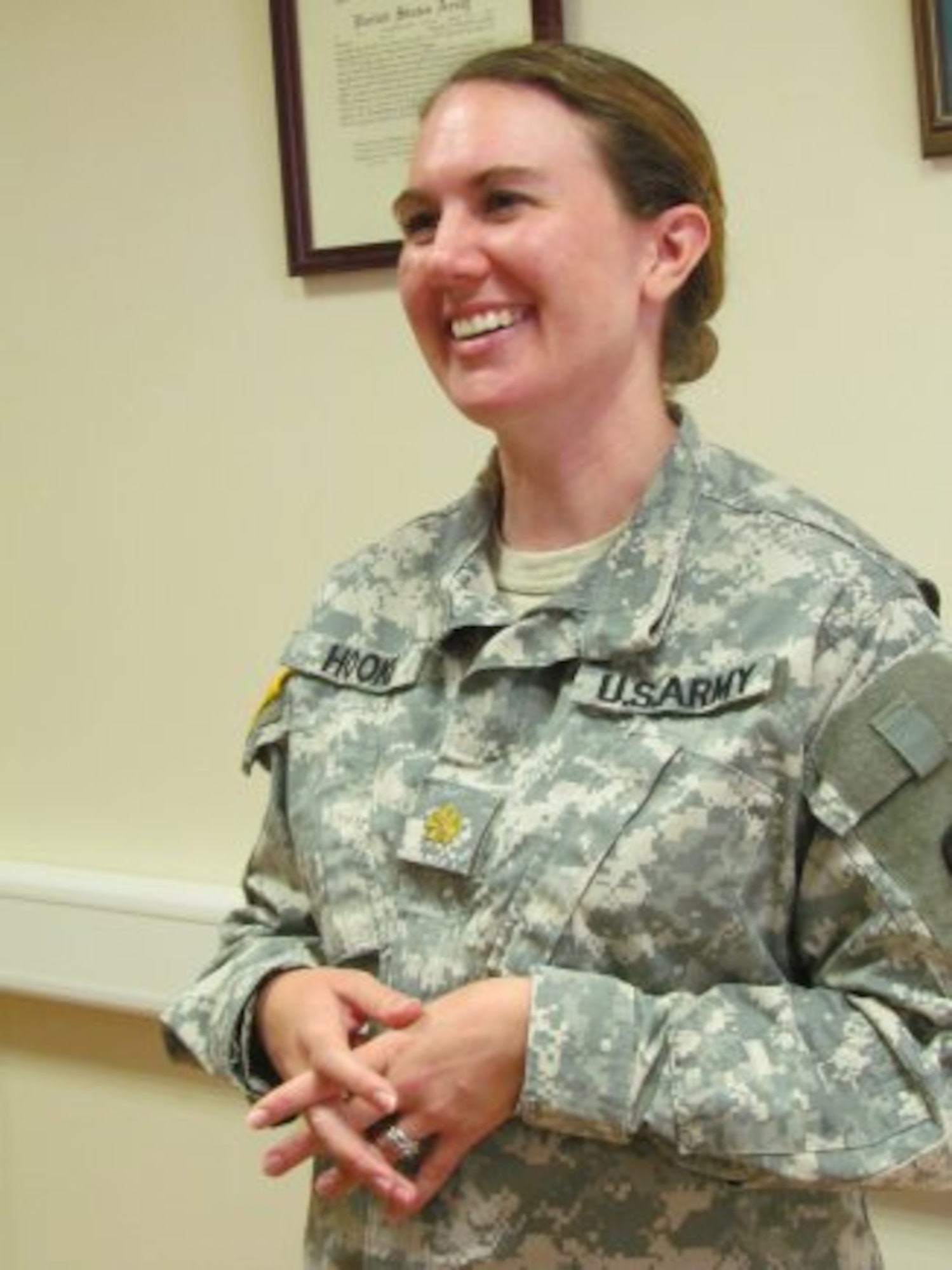 Maj. Kelli Hooke, 409th Contracting Support Brigade, Kaiserslautern, Germany. (U.S. Army courtesy photo)