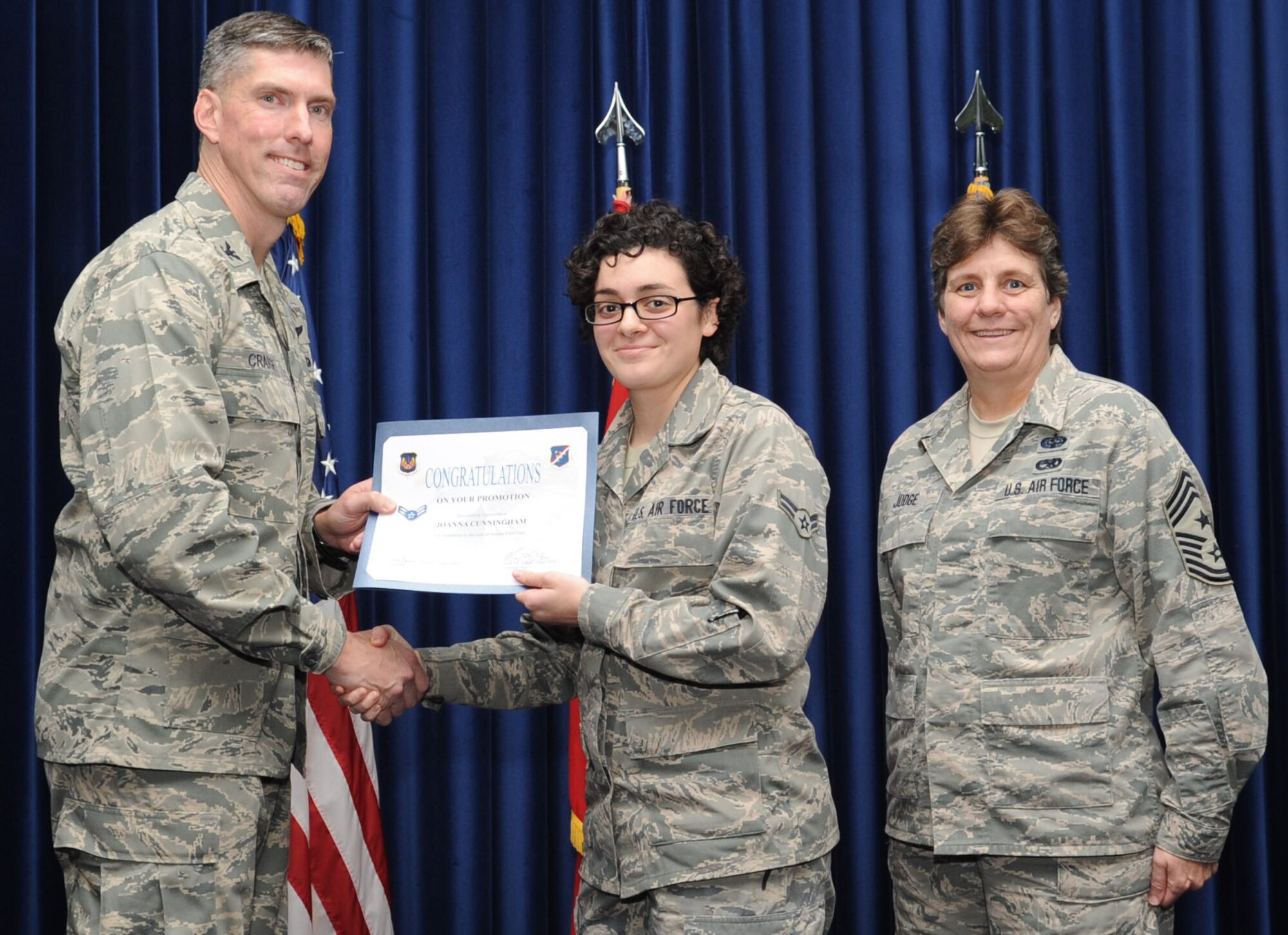 The 39th Air Base Wing held a promotion ceremony and congratulated quarterly award winners at the club complex ballroom Oct. 31, 2012 at Incirlik Air Base, Turkey. Promotion ceremonies are a time-honored tradition across all branches of the armed forces. (U.S. Air Force photo by Senior Airman Daniel Phelps/ Released)