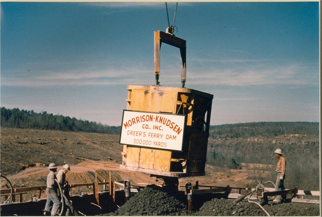 Greers Ferry Dam Construction circa 1959