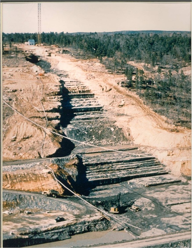 Greers Ferry Dam Construction circa 1959