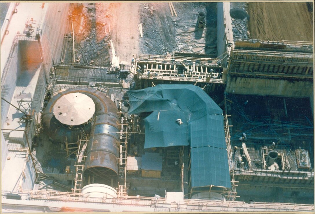 Greers Ferry Dam Construction circa 1959