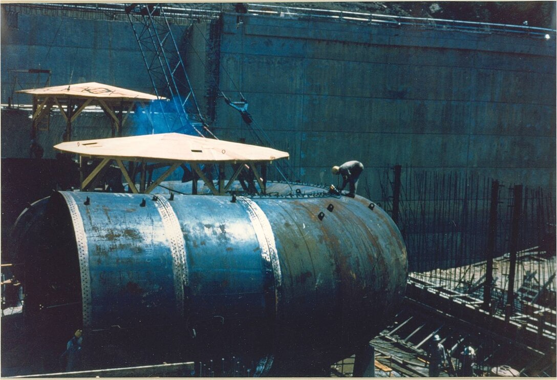 Greers Ferry Dam Construction circa 1959