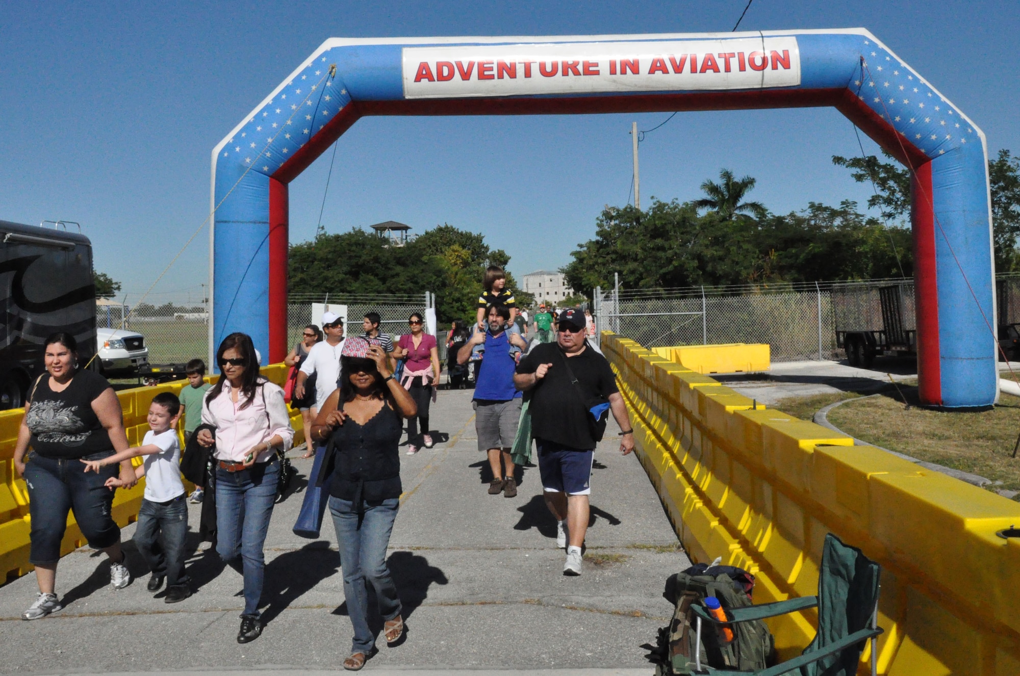 Spectators enter the Wings Over Homestead air show grounds, Nov. 3. (U.S. Air Force photo/Ross Tweten)