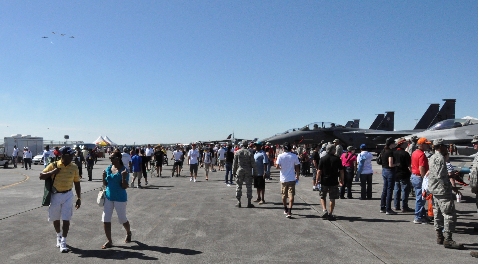 Spectators take in all the sights and sounds during the Wings Over Homestead air show at Homestead Air Reserve Base, Nov. 3. (U.S. Air Force photo/Ross Tweten)
