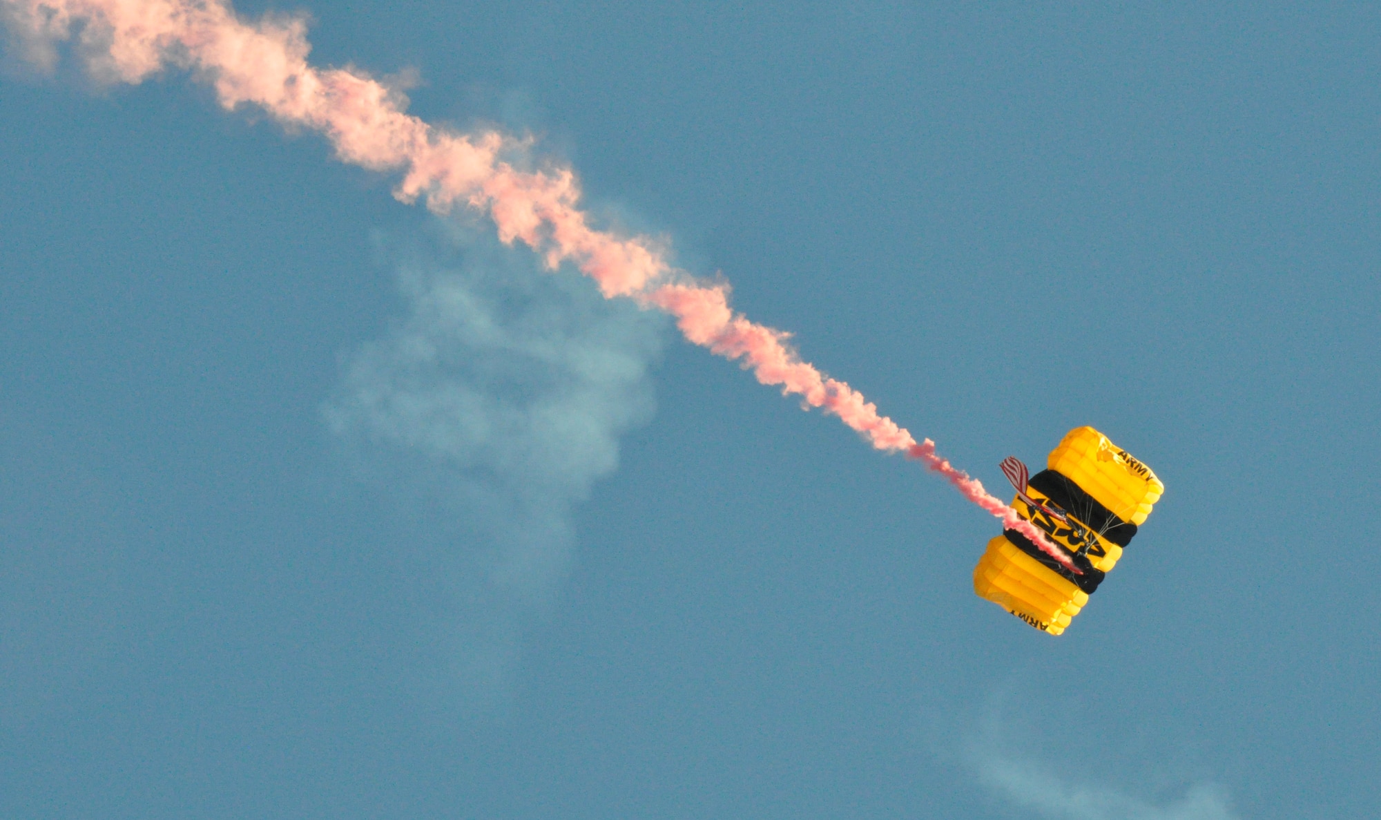 The U.S. Army Golden Knights skydive over Homestead Air Reserve Base to kick off the Wings Over Homestead air show, Nov. 3. (U.S. Air Force photo/Ross Tweten)
