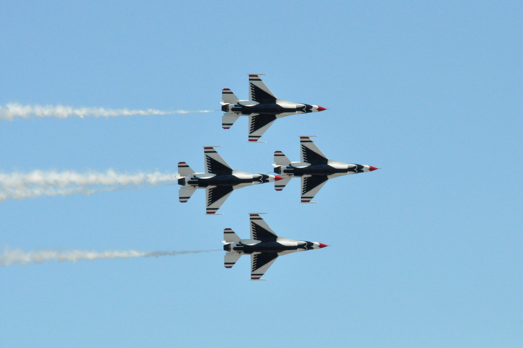 The U.S. Air Force Thunderbirds scream over Homestead Air Reserve Base during the Wings Over Homestead air show, Nov. 3. (U.S. Air Force photo/Ross Tweten)