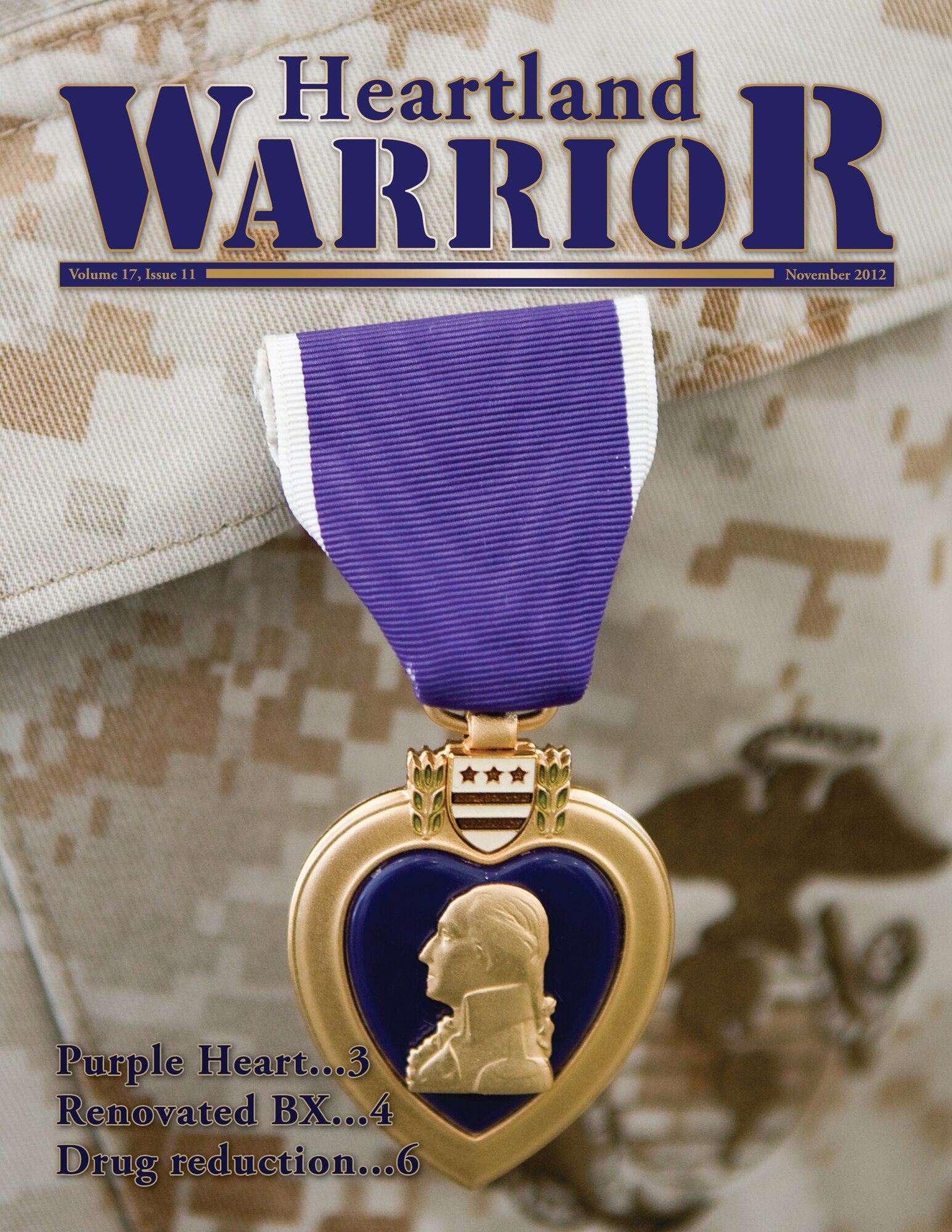 GRISSOM AIR RESERVE BASE, Ind. -- The Heartland Warrior is the official E-paper of the 434th Air Refueling Wing at Grissom ARB. The November issue contains 10 pages of news, photos and information. (U.S. Air Force graphic/Tech. Sgt. Mark R. W. Orders-Woempner) 
