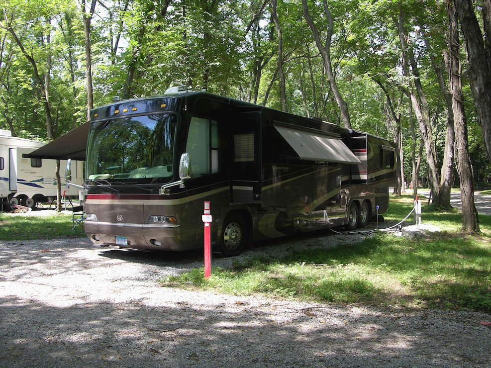 Camper at Roberts Creek County Park