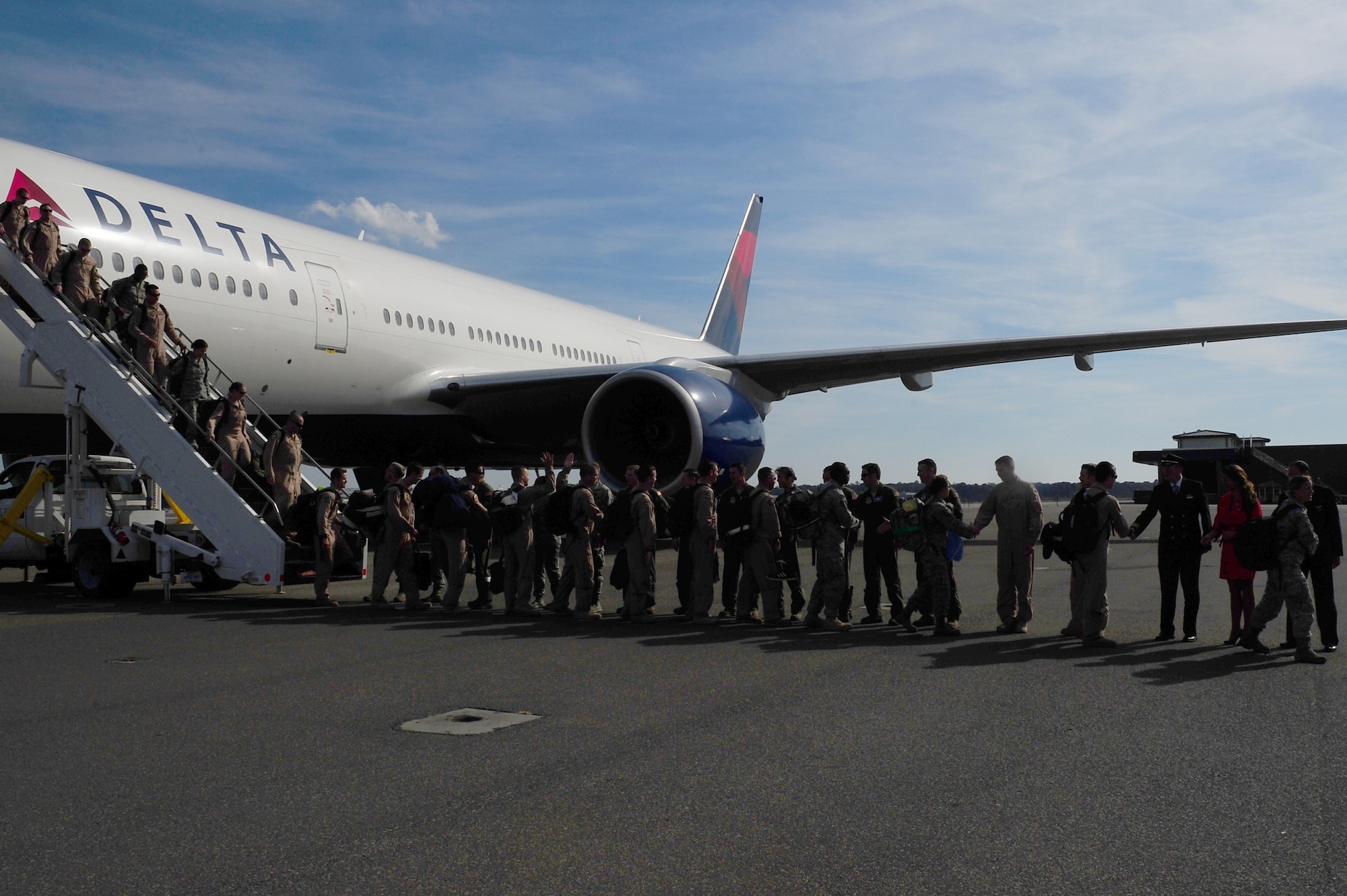 More than 160 Airmen from the 17th Airlift Squadron returned from a 120-day deployment Nov. 4, 2012, at Joint Base Charleston - Air Base, S.C. While deployed, Airmen of the 17th AS served under the 816th Expeditionary Airlift Squadron and were responsible for airlift, airdrop and aeromedical evacuations, all of which directly support the combatant commander. (U.S. Air Force photo/ Airman 1st Class Chacarra Walker)