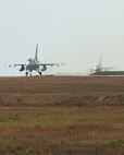 Two F-16 Fighting Falcons with the 38th Fighter Group prepare to take-off during Beverly Bulldog 13-1 on Kunsan Air Base, Republic of Korea, Nov. 5, 2012. The exercise is an assessment of U.S. and ROK air forces capabilities and combat readiness. (U.S. Air Force photo/Staff Sgt. Jonathan Fowler)
