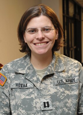 “I would talk to them and get them the proper help.”
Capt. Samantha Hoxha
221st Military Police Detachment, commander
