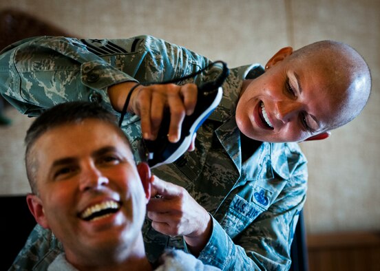 LRS holds haircut fundraiser to support Airman > Eglin Air 