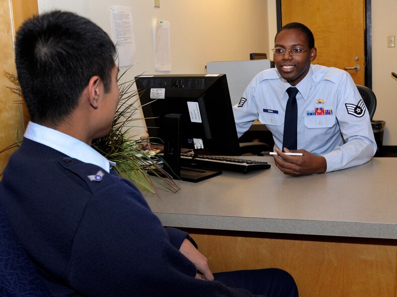 Staff Sgt. Lyndell Bowie, 92 Comptroller Squadron financial services supervisor/travel pay NCO in charge, has been selected as a member of Team Fairchild's elite, Fairchild's Finest at Fairchild Air Force Base, Wash. (U.S. Air Force photo by Airman 1st Class Ryan Zeski)
