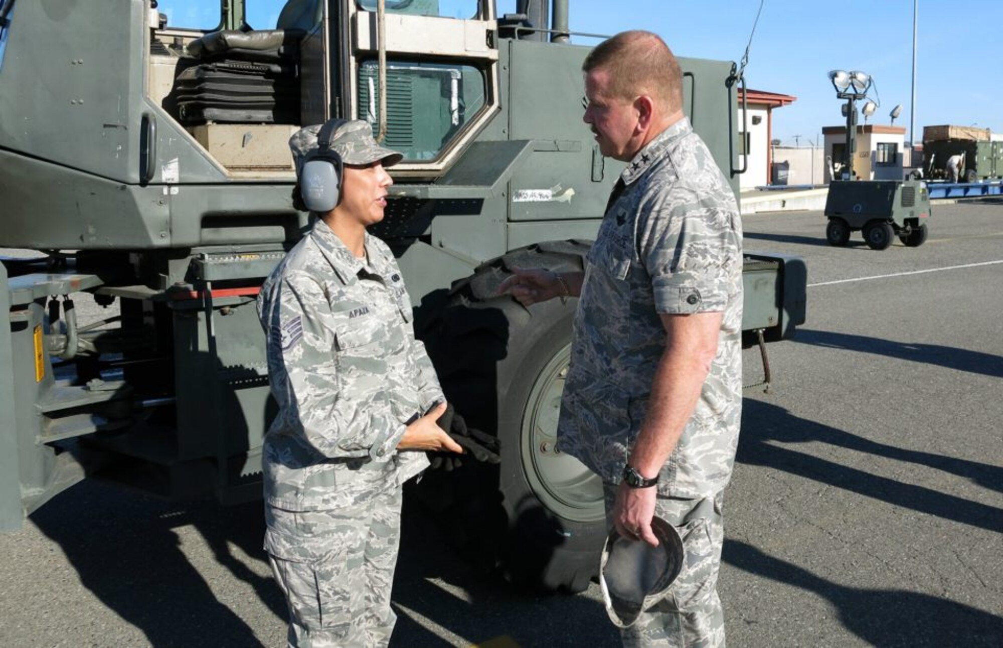 TRAVIS AIR FORCE BASE, Calif. -- Maj. Gen. Mark A. Kyle, 4th Air Force commander, U.S. Air Force Reserve, visited Team Travis Nov. 2-4, 2012 and met with Reserve and active-duty Airmen from all three mobility wings. (U.S> 