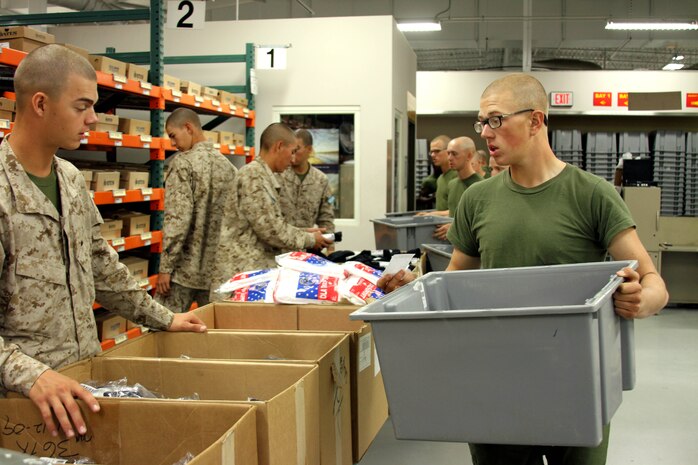 Recruits of Company L, 3rd Recruit Training Battalion, participated in team week aboard Marine Corps Recruit Depot San Diego Oct. 30. Team week is a week long event that allows recruits to work around the depot with Marines and civilian workers. This is a chance for them to conduct themselves as Marines and gives them the opportunity to take leadership roles. 
