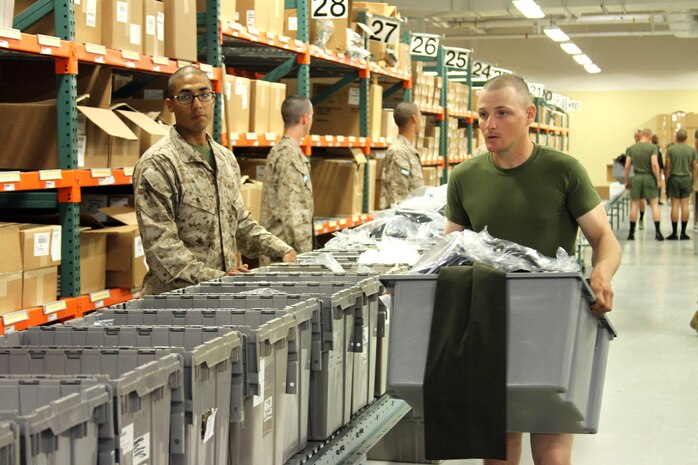 Recruits of Company L, 3rd Recruit Training Battalion, participated in team week aboard Marine Corps Recruit Depot San Diego Oct. 30. Team week is a week long event that allows recruits to work around the depot with Marines and civilian workers. This is a chance for them to conduct themselves as Marines and gives them the opportunity to take leadership roles.