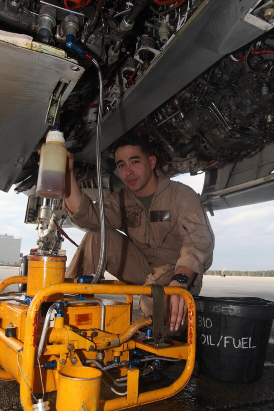 As a collateral duty inspector with Marine Electronic Warfare Squadron 1, Lance Cpl. Nicholas E. Pope's job is to inspect the completion of maintenance on EA-6B Prowlers.

A Prowler doesn't lift off the ground without Pope's final inspections, a job few in his unit are authorized to sign off on.

"Being a young E-3 and holding such a high billet is a great honor," said Pope a native of Albuquerque, N.M. 

As a CDI it is Pope's job to issue out maintenance jobs and orders to Marines of various ranks. Using tact and professionalism he informs those of equal or higher ranks of jobs he needs them to complete to effectively support the mission of VMAQ-1.

Pope indicated the hardest part of his job is keeping his wits and sanity knowing if there is a mishap with an aircraft he has authorized to fly he must be accountable and accept the consequences of his decision.


"My job is important but I have realized that this is much bigger than me. It's about the completion of the mission and the safety of our fellow Marines," he said. 

Not going unnoticed, Pope has been named Marine of the Quarter for his squadron twice, been the recipient of multiple meritorious mast certificates and will be meritoriously promoted to the rank of corporal on December 2. 
