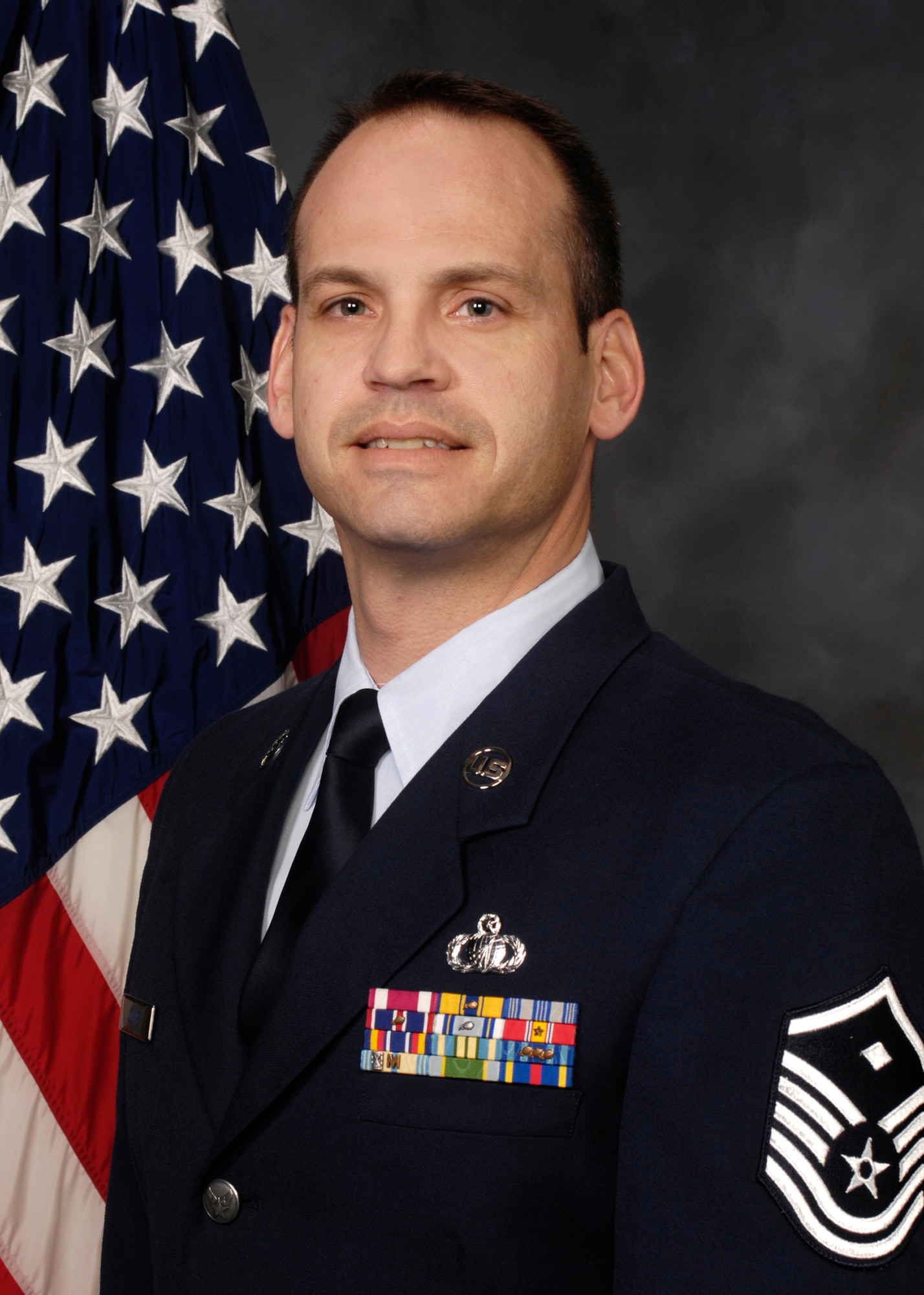 Master Sgt. Anthony Johns, 445th Operations Support Squadron first sergeant, was recently selected for PEP to senior master sergeant. (U.S. Air Force Photo)