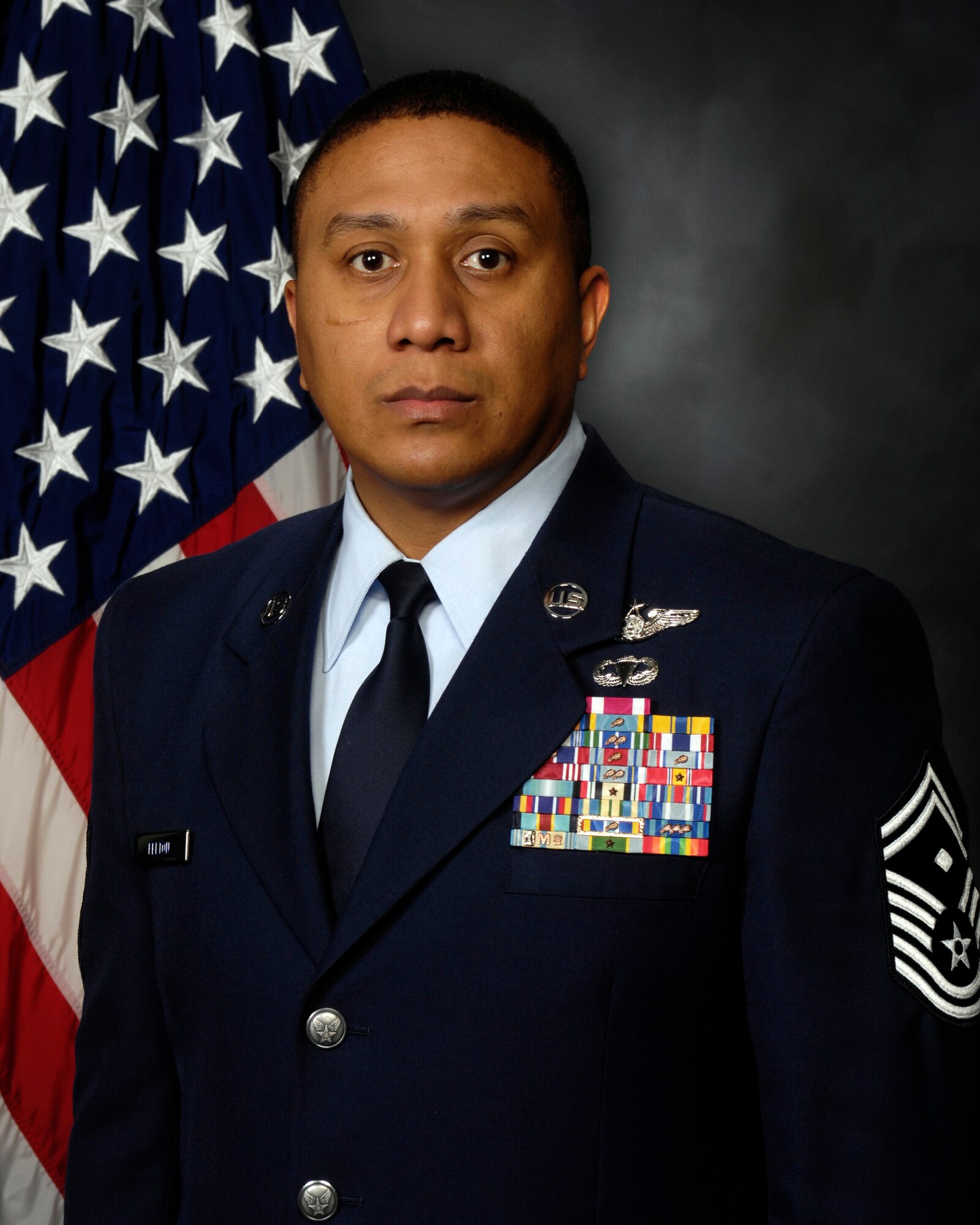 Senior Master Sgt. James Felton, Jr., 87th Aerial Port Squadron first sergeant, was recently selected for PEP to chief master sergeant. (U.S. Air Force Photo)