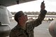 Senior Airman David Peckham, a crew chief assigned to the 124th Aircraft Maintenance Squadron, performs routine maintenance between flying sorties to the Idaho Air National Guard's A-10 Thunderbolt II aircraft during a weeklong deployment exercise at Kirtland Air Force Base. The airmen traveled from Boise to Kirtland Air Force Base, N.M., Nov. 2 and are expected to arrive back in Boise Nov. 10. (U.S. Air Force photo by Tech. Sgt. Becky Vanshur)