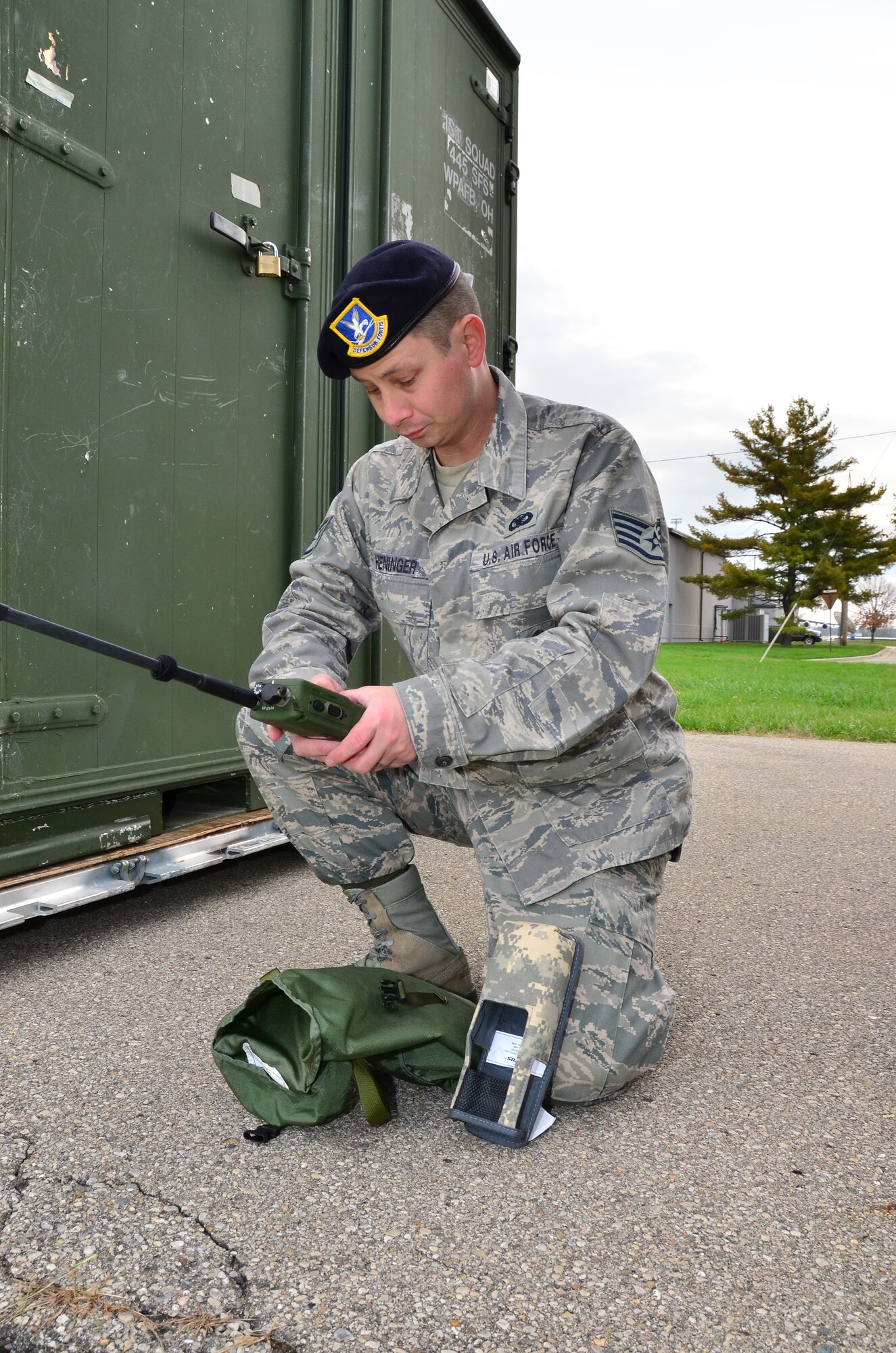 Staff Sgt. Lawrence Heninger, 445th Security Forces Squadron radio telephone operator, is the 445th Airlift Wing's November 2012 Spotlight performer. (U.S. Air Force Photo/Staff Sgt. Amanda Duncan)