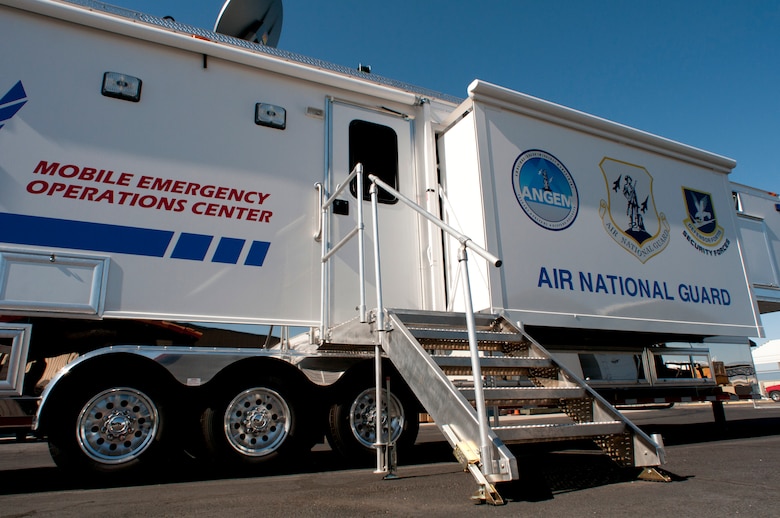 Mobile Emergency Operations Center (MEOC) located at the Tucson International Airport, 162nd Fighter Wing. (U.S. Air Force photo/Master Sgt. David Neve