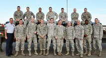 MINOT AIR FORCE BASE, N.D. -- The 5th Munitions Squadron's Line Delivery Element is comprised of 28 dedicated Airmen directly supporting flight line training and combat operations. They deliver munitions for the 23rd and 69th Bomb Squadrons using bobtail trucks and 7.5-ton tractors. They also use tow vehicles, along with 40- to 25-foot trailers, including MHU-110/-141 trailers, to rapidly transport assembled munitions to the flight line which are used for loading on the aircraft as mission requirements dictate. (U.S. Air Force photo/Staff Sgt. Carmen Washington)
