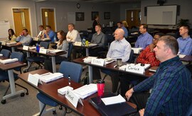 Military members and spouses listen during the Transition Assistance Program Veterans Opportunity to Work Workshop Nov. 5, 2012 at the Airman and Family Readiness Center at Joint Base Charleston – Air Base, S.C. The new TAP VOW Workshop, a VOW Act requirement, will supersede the old four-day, non-mandatory TAP Workshop. Implementation began Nov. 5, 2012 at the Air Base and will begin Dec. 3, 2012 at the Weapons Station. (U.S. Air Force photo/Staff Sgt. Anthony Hyatt)